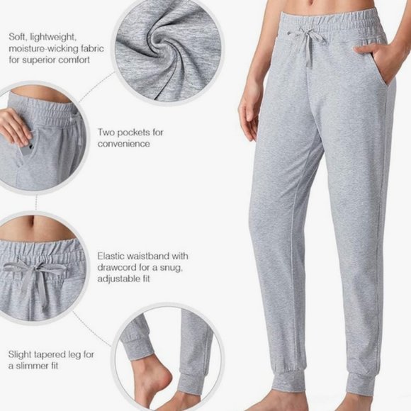 New NAVISKIN Women XL Sweatpants Cotton Joggers Pants Drawstring Waist w/Pockets - Picture 3 of 9